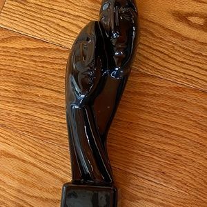 Vintage Ceramic statue sculpture  man woman 13” high black